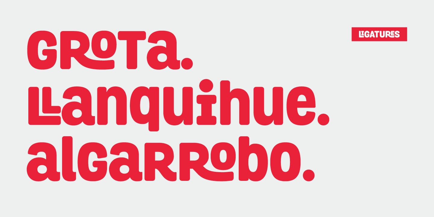 Grota Rounded Extra Bold Font preview
